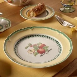 26.7 cm - Villeroy & Boch French Garden Valence Piatto Piano In Porcellana Premium - Set 6 Pz