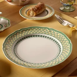 26.7 cm - Villeroy & Boch French Garden Orange Piatto Piano In Porcellana Premium - Set 6 Pz