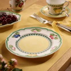 20.7 cm - Villeroy & Boch French Garden Fleurence Piatto Dessert In Porcellana Premium - Set 6 Pz