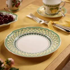 20.7 cm - Villeroy & Boch French Garden Orange Piatto Dessert In Porcellana Premium - Set 6 Pz