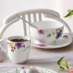 21.5 cm - Villeroy & Boch Mariefleur Basic Piatto Dessert In Porcellana Premium - Set 6 Pz