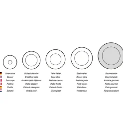 30 cm - Villeroy & Boch Mariefleur Basic Piatto Presentazione Gourmet In Porcellana Premium