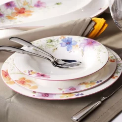 30 cm - Villeroy & Boch Mariefleur Basic Piatto Presentazione Gourmet In Porcellana Premium