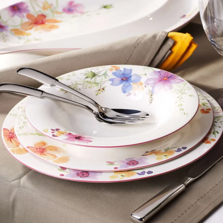30 cm - Villeroy & Boch Mariefleur Basic Piatto Presentazione Gourmet In Porcellana Premium