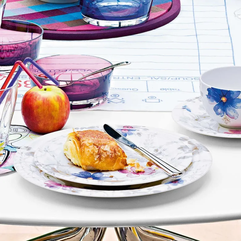 30 cm - Villeroy & Boch Mariefleur Gris Basic Piatto Gourmet In Porcellana Premium