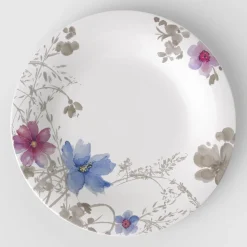 30 cm - Villeroy & Boch Mariefleur Gris Basic Piatto Gourmet In Porcellana Premium