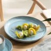 23.8 cm - Villeroy & Boch Perlemor Aqua Piatto Dessert In Porcellana Premium - Set 6 Pz