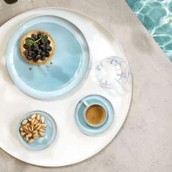 12 cm - Villeroy & Boch Perlemor Aqua Piattino Tazzina Caffè In Porcellana Premium - Set 6 Pz