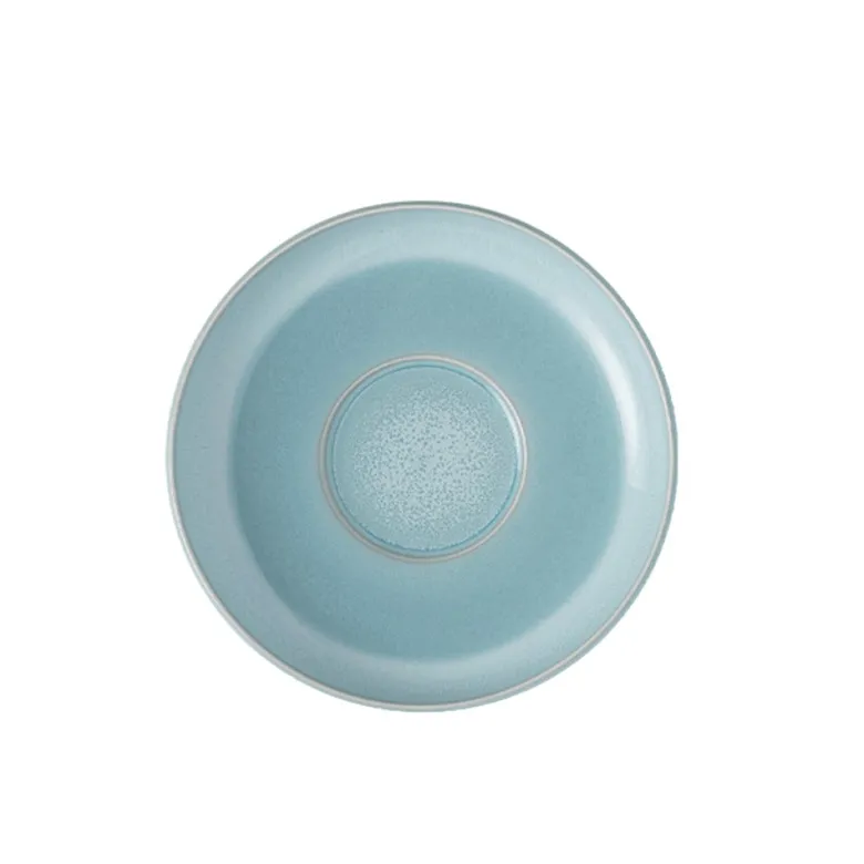 16.1 cm - Villeroy & Boch Perlemor Aqua Piattino Tazzina Caffè In Porcellana Premium - Set 6 Pz