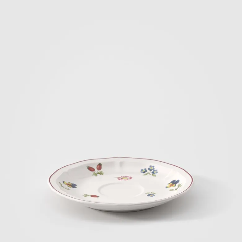 14.5 cm - Villeroy & Boch Petite Fleur Piattino Tazza Tè In Porcellana Premium - Set 6 Pz