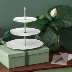 27.2 cm - Villeroy & Boch Pura Alzata Dolci In Porcellana Premium