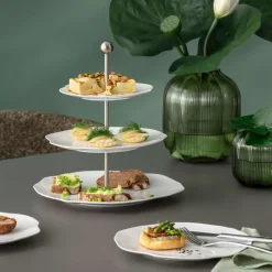 27.2 cm - Villeroy & Boch Pura Alzata Dolci In Porcellana Premium