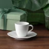 11.6 cm - Villeroy & Boch Pura Piattino Tazza Caffè In Porcellana Premium - Set 6 Pz