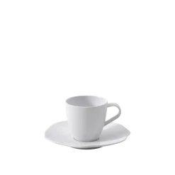 11.6 cm - Villeroy & Boch Pura Piattino Tazza Caffè In Porcellana Premium - Set 6 Pz