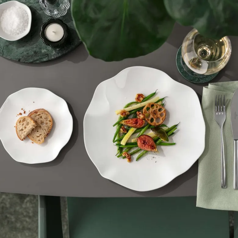 27.2 cm - Villeroy & Boch Pura Piatto Piano In Porcellana Premium - Set 6 Pz