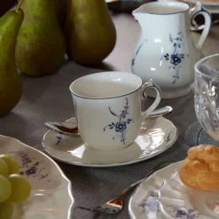 14.3 cm - Villeroy & Boch Vieux Luxembourg Piattino Tazzina Caffè In Porcellana Premium - Set 6 Pz