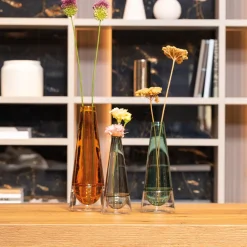 30 cm - Zafferano Conosfera Vaso Fiori In Vetro Borosilicato