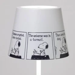 38 cm - Zafferano Poldina X Peanuts Lampada Da Tavolo