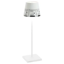 38 cm - Zafferano Poldina X Peanuts Lampada Da Tavolo