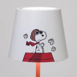 38 cm - Zafferano Poldina X Peanuts Lampada Da Tavolo