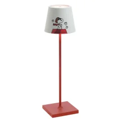38 cm - Zafferano Poldina X Peanuts Lampada Da Tavolo