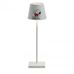 38 cm - Zafferano Poldina X Peanuts Lampada Da Tavolo