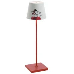 38 cm - Zafferano Poldina X Peanuts Lampada Da Tavolo