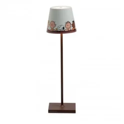 38 cm - Zafferano Poldina X Peanuts Lampada Da Tavolo