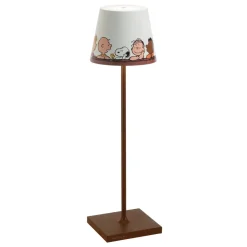 38 cm - Zafferano Poldina X Peanuts Lampada Da Tavolo