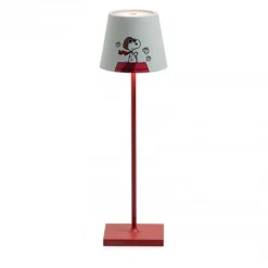 38 cm - Zafferano Poldina X Peanuts Lampada Da Tavolo
