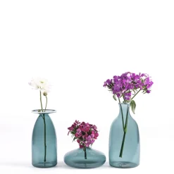 22 cm - Zafferano Un Fiore Vaso Fiori In Vetro Borosilicato