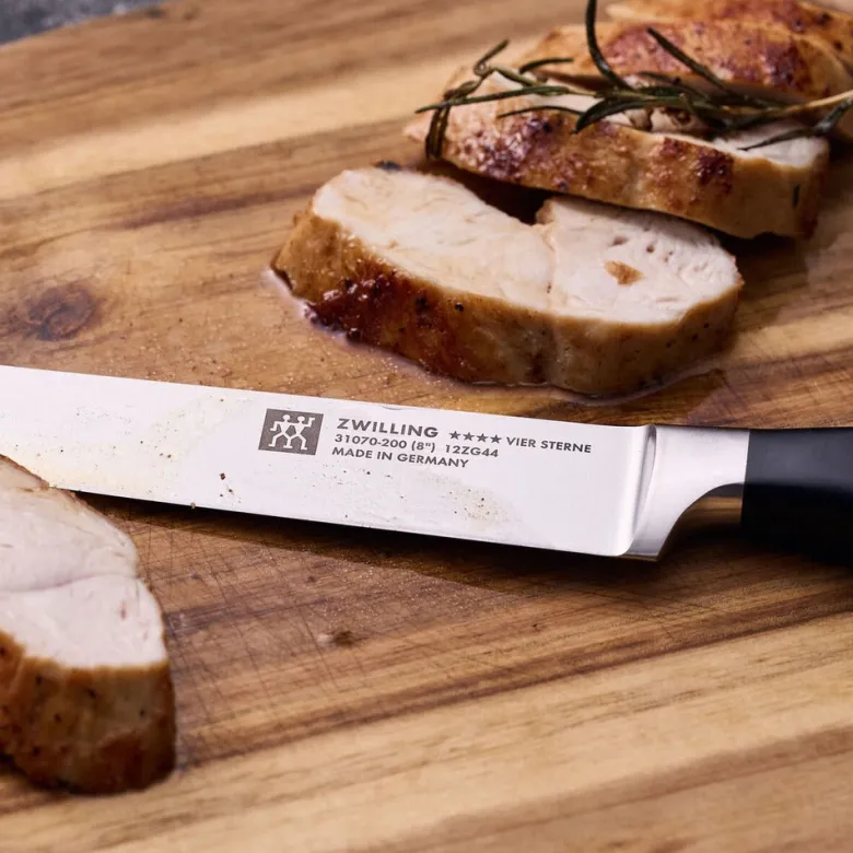 20 cm - Zwilling 4 Stars Coltello Carne Liscio In Acciaio Inox