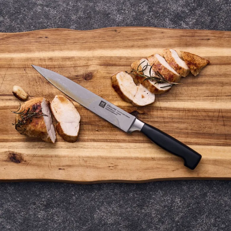 20 cm - Zwilling 4 Stars Coltello Carne Liscio In Acciaio Inox