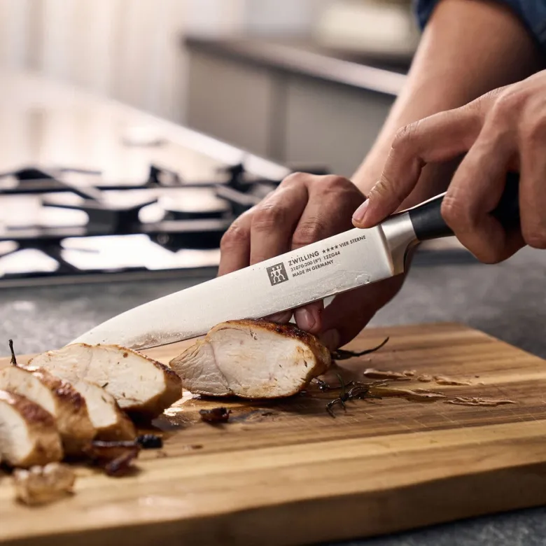 20 cm - Zwilling 4 Stars Coltello Carne Liscio In Acciaio Inox