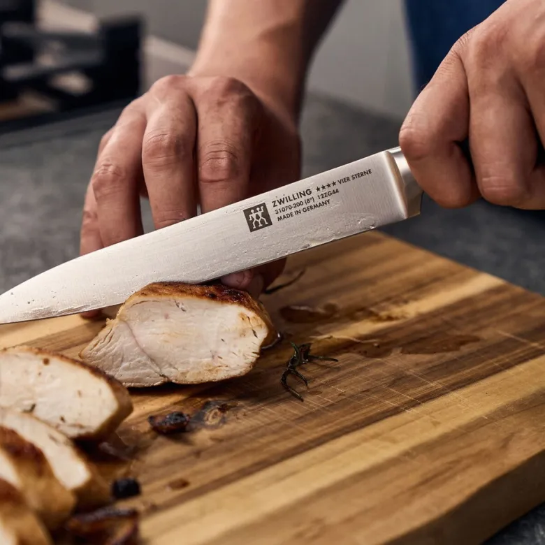 20 cm - Zwilling 4 Stars Coltello Carne Liscio In Acciaio Inox
