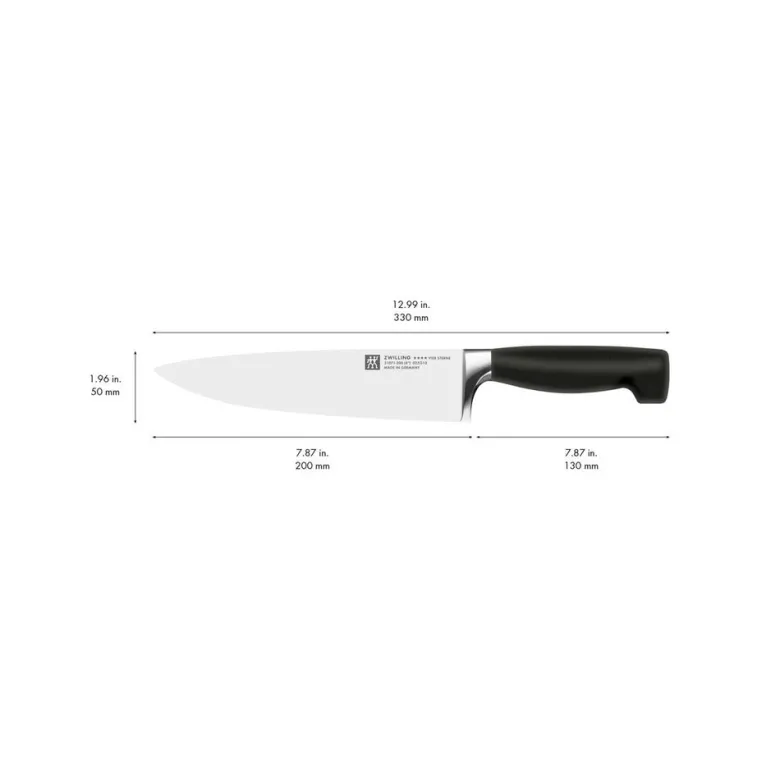 20 cm - Zwilling 4 Stars Coltello Chef In Acciaio Inox