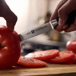 13 cm - Zwilling 4 Stars Coltello Universale Seghettato In Acciaio Inox