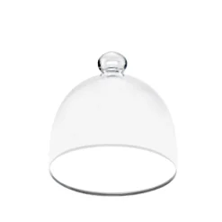 Crackle Cloche - Campana Per Piatto Donut In Vetro