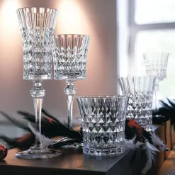 Cristal D'Arques Lady Diamond Set Calici e Bicchieri In Vetro Cristallino Set 18 Pz