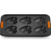 6 Forme - Le Creuset Cuore Stampo Muffin Antiaderente In Acciaio