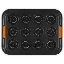 12 Forme - Le Creuset Forme Speciali Stampo Mini Ciambelle Antiaderente In Acciaio al Carbonio