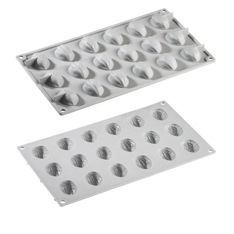 18 Forme - Pavoni Gourmand Stampo Decorazioni Noci In Silicone