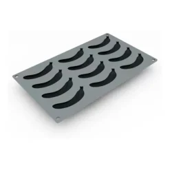 12 Forme - Pavoni Gourmand Stampo Decorazioni Mini Banana In Silicone