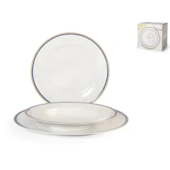 H&H Balmoral Servizio Piatti In New Bone China - Set 18 Pz
