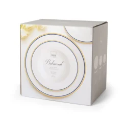H&H Balmoral Servizio Piatti In New Bone China - Set 18 Pz