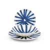 H&H Coupe Rodi Servizio Piatti In Stoneware - Set 18 Pz