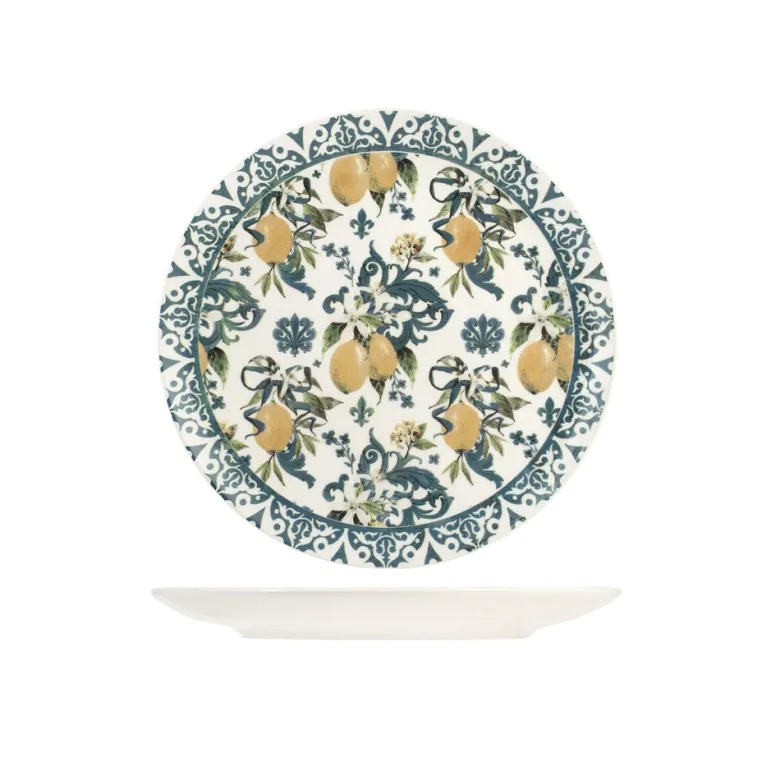 H&H Coupe Sicily Servizio Piatti In Stoneware - Set 18 Pz