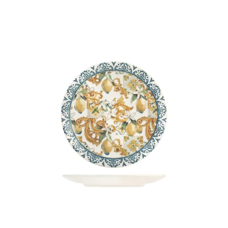 H&H Coupe Sicily Servizio Piatti In Stoneware - Set 18 Pz