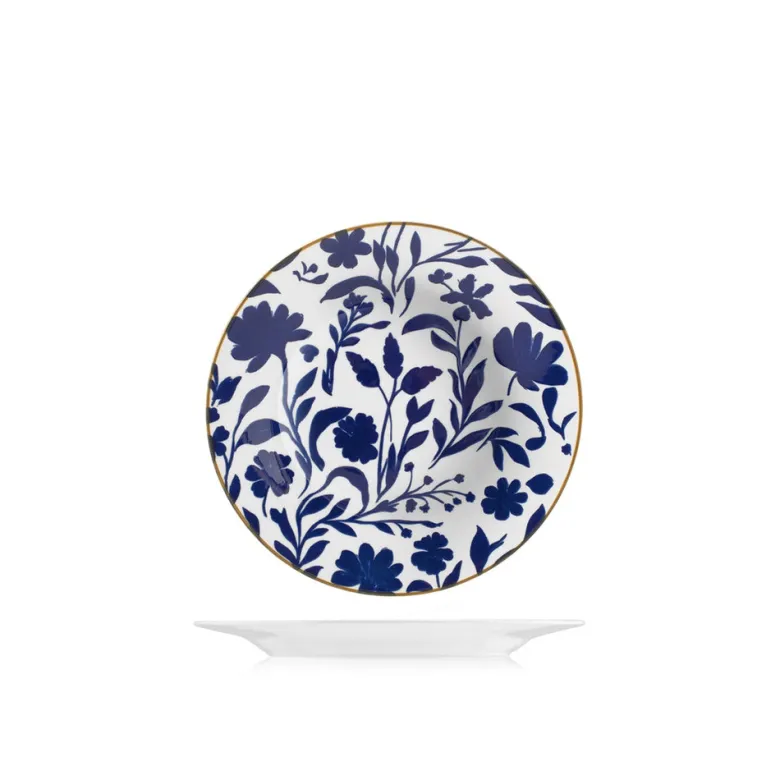 H&H Royal Petals Servizio Piatti In Porcellana - Set 18 Pz