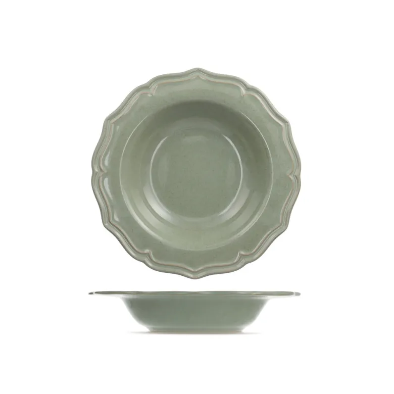H&H Sinfonia Servizio Piatti In Stoneware - Set 18 Pz